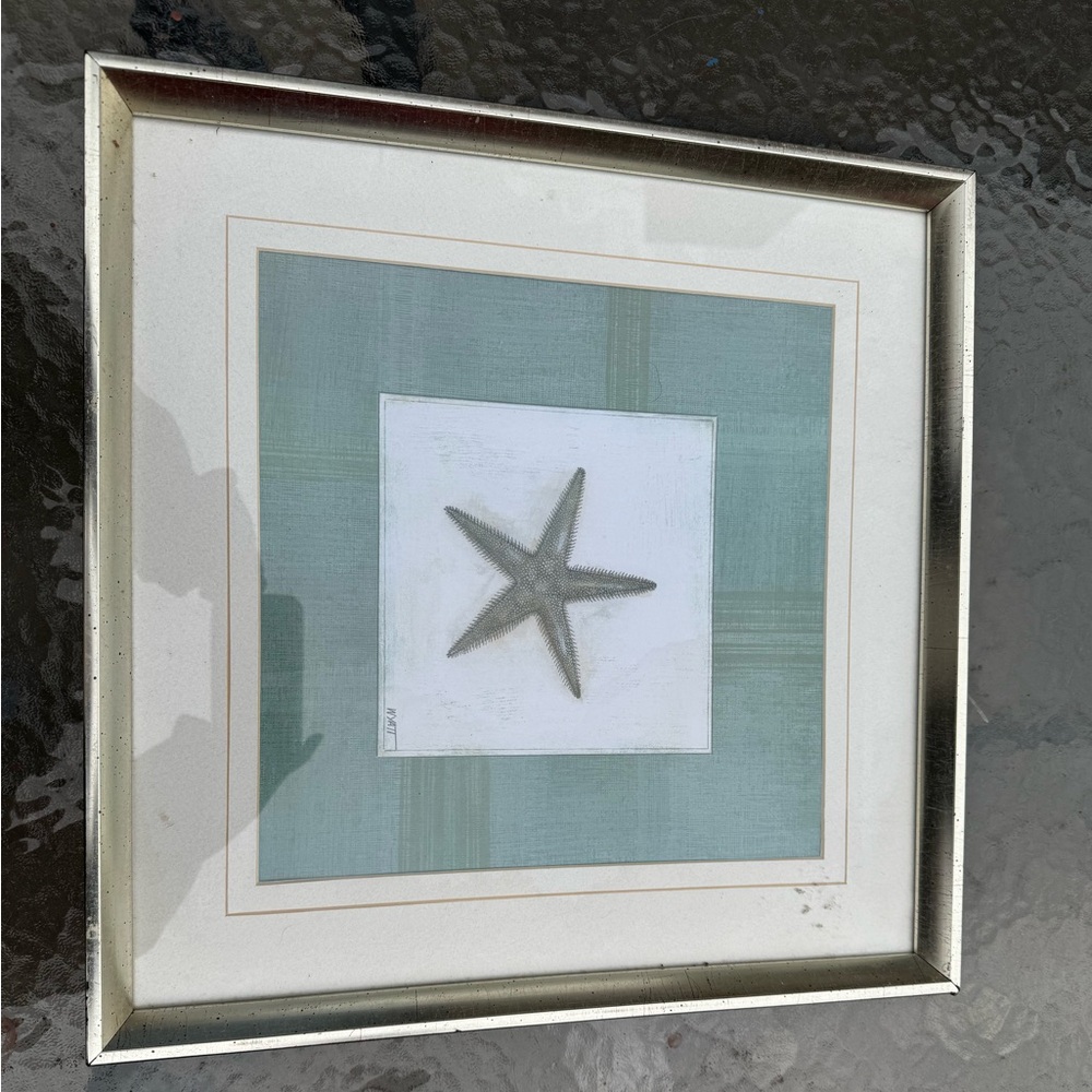 Starfish Art Print Framed by WYATT